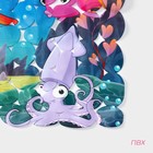 Коврик противоскользящий в ванну на присосках Доляна «Яркие рыбы», 35×68 см - Фото 3