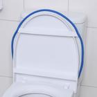 Набор ковриков для ванной и туалета Доляна, 3 шт, 36×43, 40×50, 50×80 см, цвет синий - Фото 6