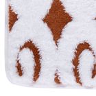 Набор ковриков для ванной и туалета, 3 шт 50х80 см, 50х40 см, 36х43 см, цвет коричневый - Фото 2