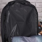 Рюкзак молодёжный "Спринт", 2 отдела, отдел для компьютера, 2 наружных и 2 боковых кармана, чёрный/серый - Фото 3