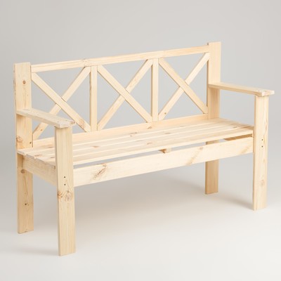 Скамейка, 134×50×90см, из хвои , ПРОМО