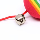 Дразнилка с цветным шариком и перьями, 49 см, палочка микс цветов - фото 8276295