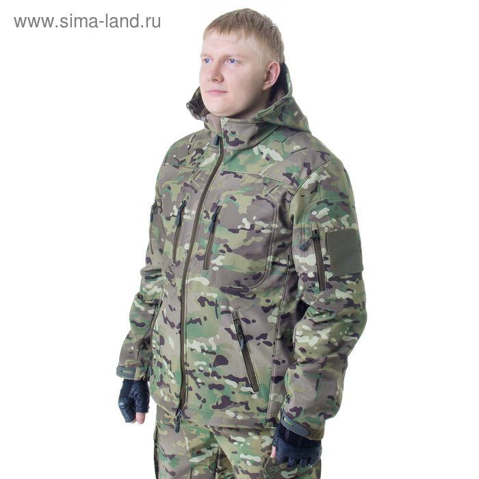 Куртка с капюшоном для спецназа демисезонная МПА-26 (тк.софтшелл) КМФ мультикам (50/5) - Фото 1