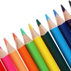 Карандаши 12 цветов ErichKrause ArtBerry премиум, дерево, трехгранные, 3.0 мм грифель, картонная упаковка, европодвес - Фото 4