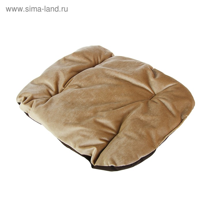 Матрасик двусторонний высокий, полиэстер на синтепухе, 45 х 35 х 5 см микс цветов - Фото 1