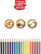 Карандаши 18 цветов ErichKrause ArtBerry премиум, дерево, шестигранные, яркий и мягкий грифель 3.0 мм, картонная упаковка, европодвес - Фото 2