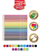 Карандаши 18 цветов ErichKrause ArtBerry премиум, дерево, шестигранные, яркий и мягкий грифель 3.0 мм, картонная упаковка, европодвес - Фото 3