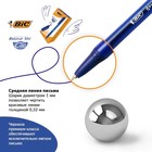Ручка шариковая, автоматическая, BIC Round Stic Clic, узел 1.0 мм, чернила синие, среднее письмо, синий корпус - Фото 6