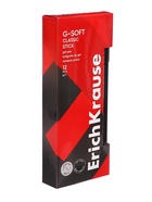 Ручка гелевая ErichKrause G-Soft, с покрытием Soft Touch, узел 0.38 мм, чернила чёрные, длина линии письма 600 метров - Фото 4