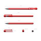 Ручка гелевая ErichKrause G-Soft, чернила красные, узел 0.38 мм, длина линии письма 500 метров - Фото 2