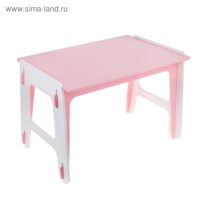 Детский стол ДШ №2, цвет розовый - Фото 1