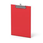 Планшет с зажимом А4, 2 мм, ErichKrause Standard, картон/бумвинил, красный (клипборд) - фото 317905229