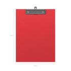 Планшет с зажимом А4, 2 мм, ErichKrause Standard, картон/бумвинил, красный (клипборд) - Фото 3