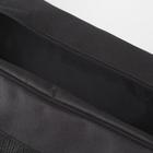 Сумка дорожная, отдел на молнии, наружный карман, длинный ремень, с увеличением, цвет чёрный - Фото 5