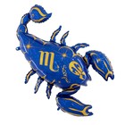 Шар фольгированный 50" "Знак зодиака Скорпион", цвет синий - Фото 1