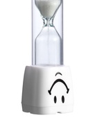 Часы песочные «Зубик», на 1 минуту, 10×2 см, белые - Фото 3