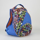 Рюкзак молодёжный, 2 отдела на молниях, 1 наружный карман, цвет голубой - Фото 1