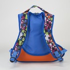 Рюкзак молодёжный, 2 отдела на молниях, 1 наружный карман, цвет голубой - Фото 3