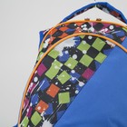 Рюкзак молодёжный, 2 отдела на молниях, 1 наружный карман, цвет голубой - Фото 4