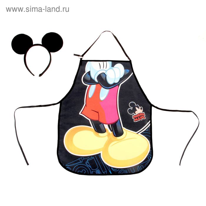 Фартук детский "Микки Маус", Микки Маус, + ободок с ушками - Фото 1
