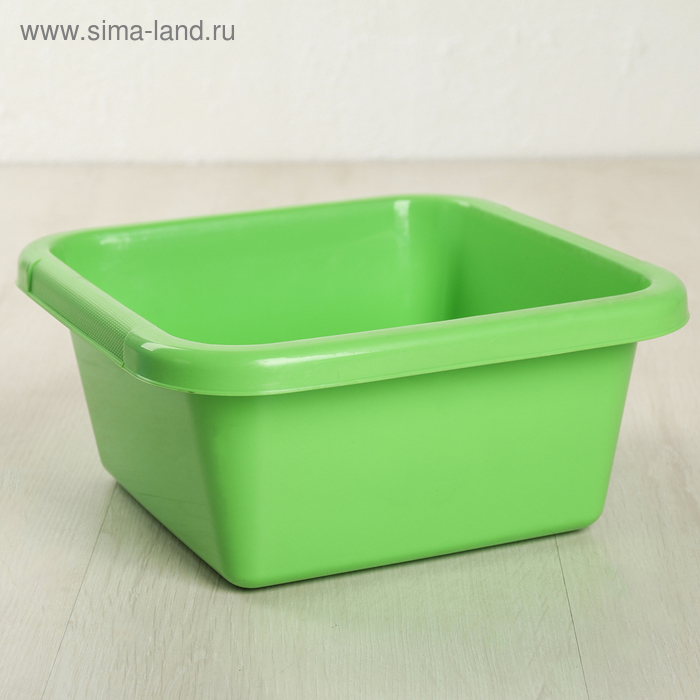 Таз квадратный, 3,5 л, цвет МИКС - Фото 1