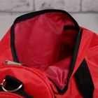 Сумка спортивная, отдел на молнии, 3 наружных кармана, длинный ремень, цвет красный - Фото 3