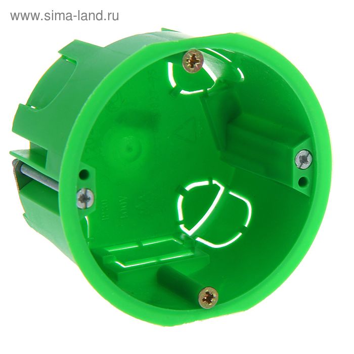 Коробка КУ1201 установочная д/полых. стен D68x45 пластиковые лапки от магазина с