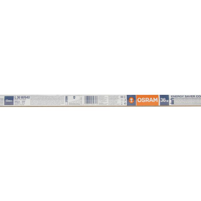 Лампа люминесцентная Osram L 36W/640, G13, 36 Вт, 4000 К, 1200 мм - фото 1905364091