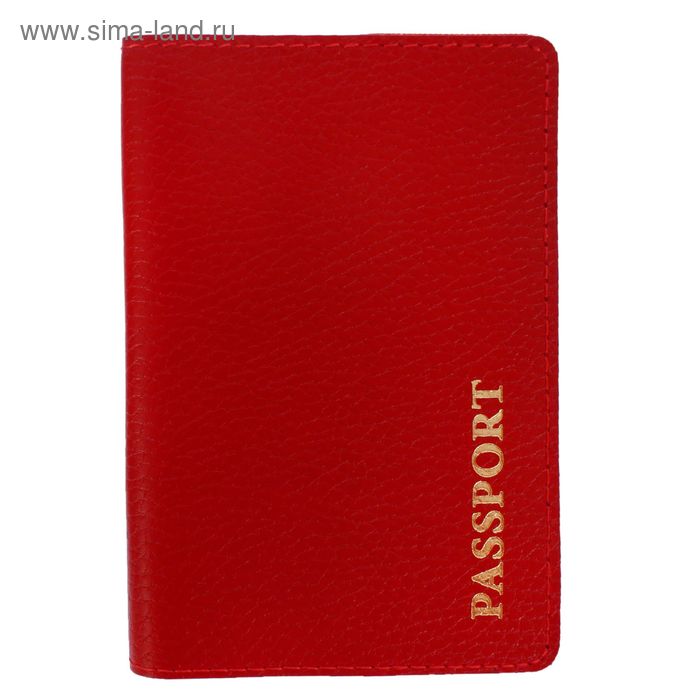 Обложка для паспорта, красный флотер - Фото 1