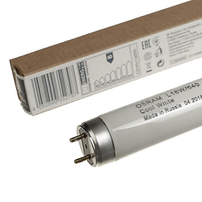 Лампа люминесцентная Osram L 18W/640, G13, 18 Вт, 4000 К, 590 мм - фото 1883256435