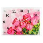 Часы-картина настенные, серия: Цветы, "Розовые розы", 25х35 см - Фото 5