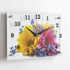 Часы настенные, серия: Цветы, "Два цветка", 25х35  см - Фото 2