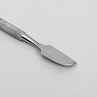 Шабер для ногтей двусторонний: лопатка, копьё, 10(±0,5)см, цвет серебристый - Фото 2