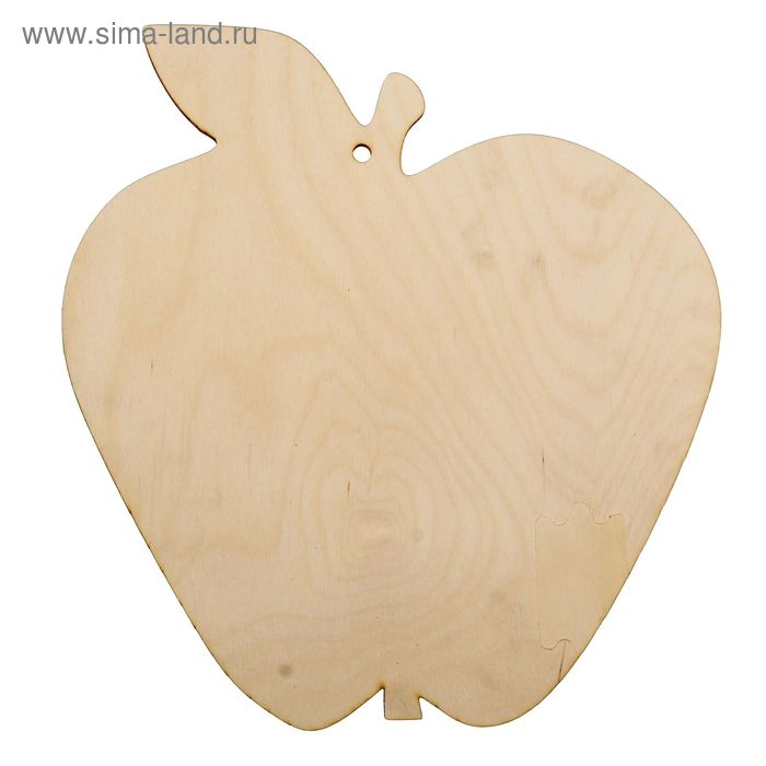 Декоративная разделочная доска "Яблоко с листочком" 28х25,7 см (80586) - Фото 1