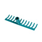 Грабли прямые, прямой зуб, 12 зубцов, металл, тулейка 28 мм, без черенка, МИКС - Фото 2