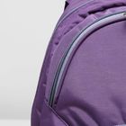 Рюкзак молодёжный на молнии "Лидер", 2 отдела, 3 наружных кармана, цвет сиреневый - Фото 5
