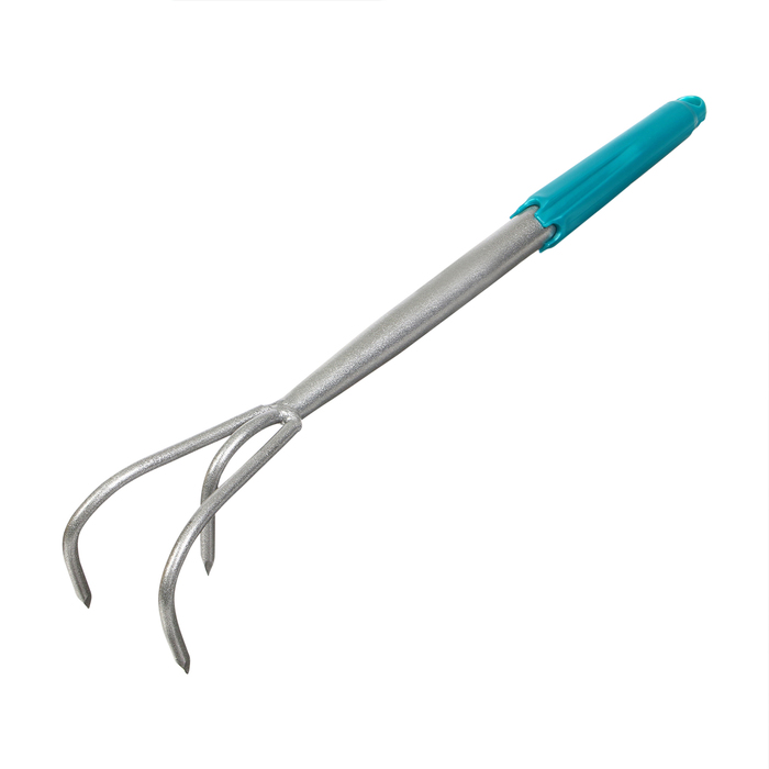 Рыхлитель, длина 40 см, 3 зубца, пластиковая ручка, МИКС - Фото 1