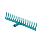 Грабли прямые, прямой зубец, 16 зубцов, металлические, тулейка 28 мм, без черенка - Фото 2