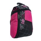 Рюкзак молодёжный на молнии "Ника", 1 отдел, 1 наружный карман, чёрный/розовый, МИКС - Фото 2