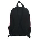 Рюкзак молодёжный на молнии "Ника", 1 отдел, 1 наружный карман, чёрный/розовый, МИКС - Фото 3