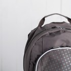 Рюкзак молодёжный на молнии, 2 отдела, 1 наружный и 2 боковых кармана, цвет тёмный хаки - Фото 4