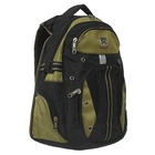 Рюкзак молодёжный на молнии, 2 отдела, 3 наружных кармана, эргономичная спинка, чёрный/хаки - Фото 2