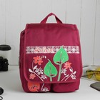 Рюкзак школьный, 2 отдела на молниях, 2 наружных кармана, цвет малиновый - Фото 5