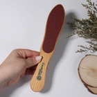 Тёрка для ног, наждачная, двусторонняя, 26,5 см, деревянная - Фото 5