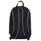 Рюкзак молодёжный на молнии, 2 отдела, 2 наружных и 2 боковых кармана, чёрный/синий - Фото 3