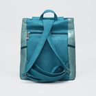 Рюкзак молодёжный на стяжке шнурком, 1 отдел, 3 наружных кармана, голубой - Фото 3