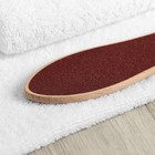 Тёрка для ног, наждачная, двусторонняя, 60/120, 26,5 см, деревянная - Фото 2