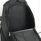 Рюкзак молодёжный на молнии, 2 отдела, 1 наружный и 2 боковых кармана, чёрный/белый - Фото 5