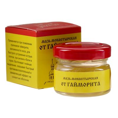 Мазь «Монастырская От гайморита», 25 мл, «Бизорюк»