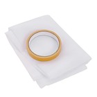 Набор для защиты окон от насекомых шир.75см*2,0м+липкая лента0,015х6м цвет микс - Фото 4